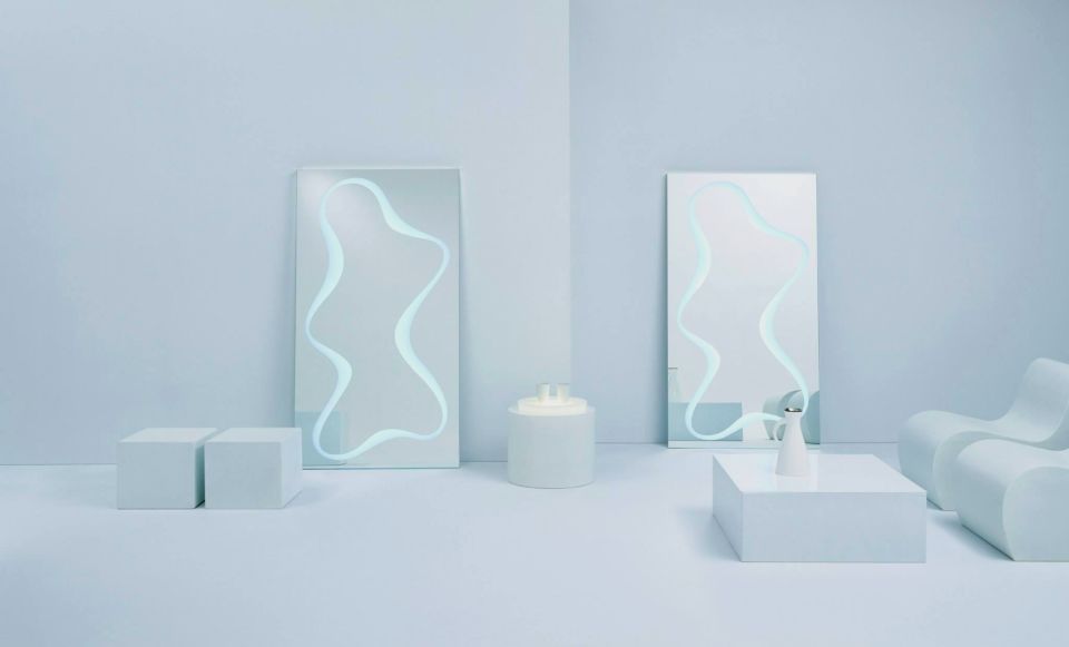 Spline Freestanding Mirror