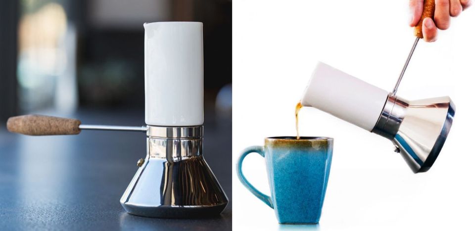 Blue Bottle Coffee Moka Pot by Joey Roth