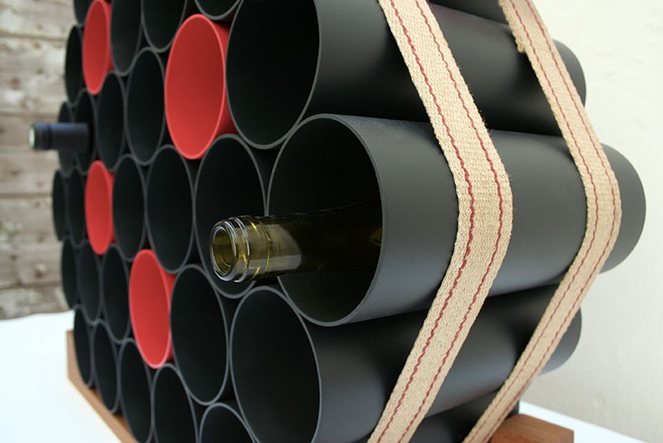 Pvc best sale wine rack