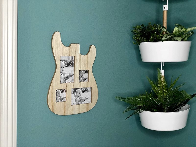 Guitar-Shaped Photo Frame