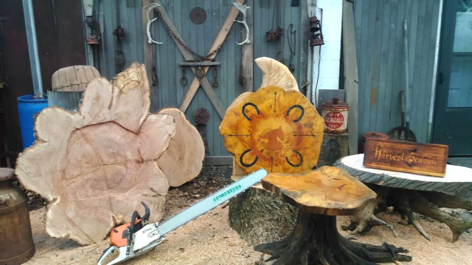 Two local men revamp fallen wood limbs into remarkable furniture