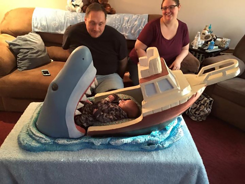 Jaws Baby Crib by Joseph Reginella