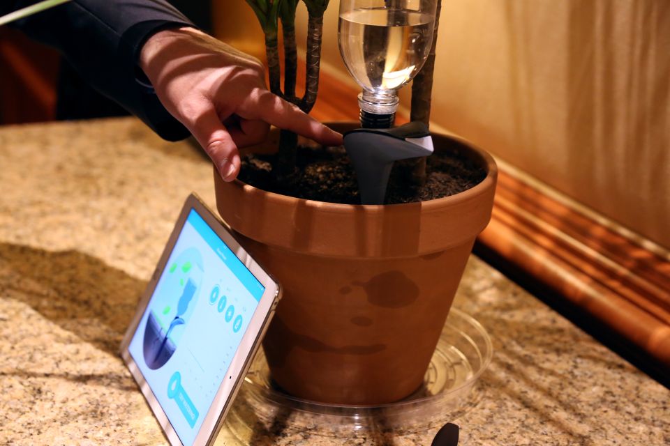 Parrot Pot and H2O Smart Sensors for Watering Plants