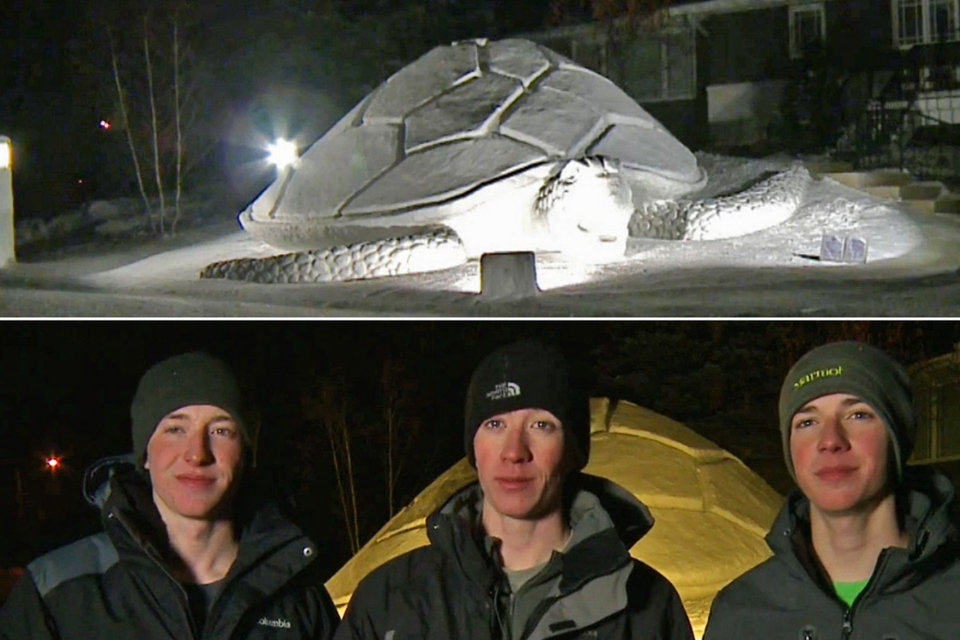 Spectacular Snow Sculptures by Minnesota Brothers