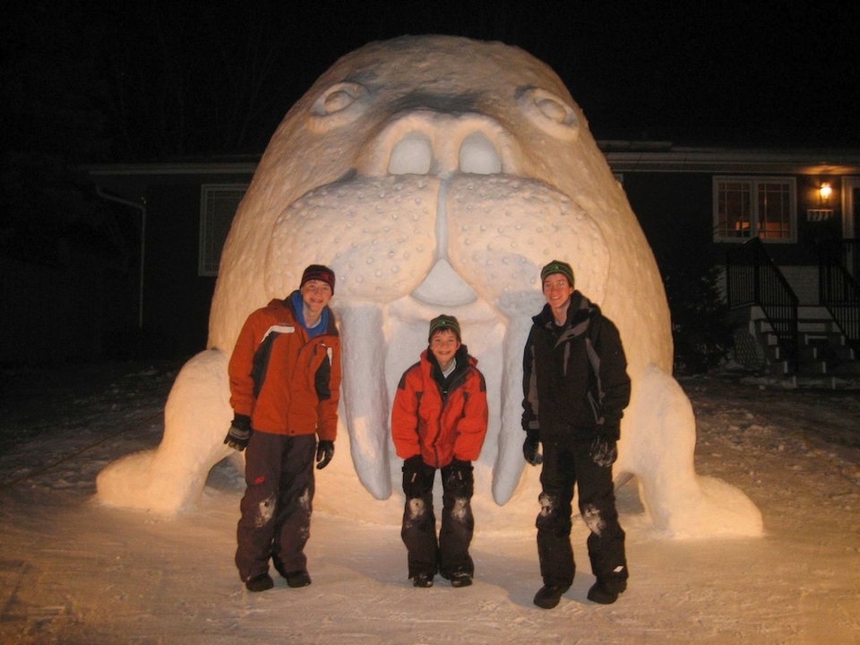 Spectacular Snow Sculptures by Minnesota Brothers