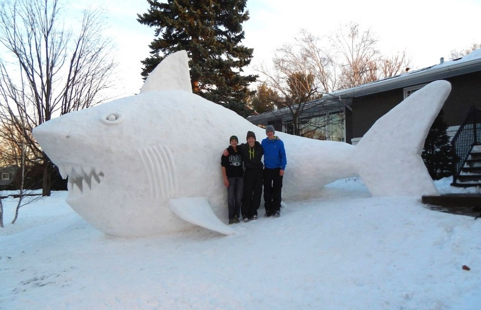 Spectacular Snow Sculptures by Minnesota Brothers