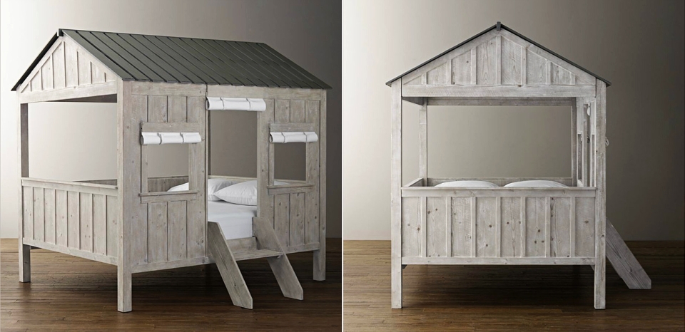 Fort-like Cabin Bed by Restoration Hardware Baby and Child