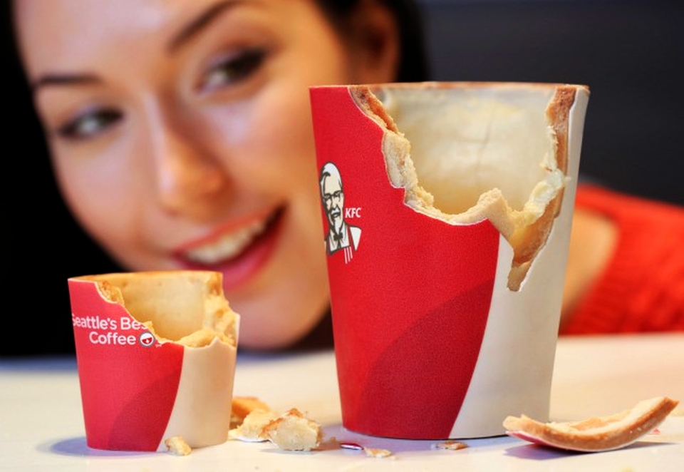 KFC’s Edible Scoff-ee Cup