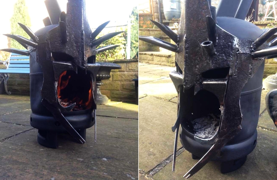 Fire Pit Resembles Witch-King of Angmar’s head from The Lord of the Rings