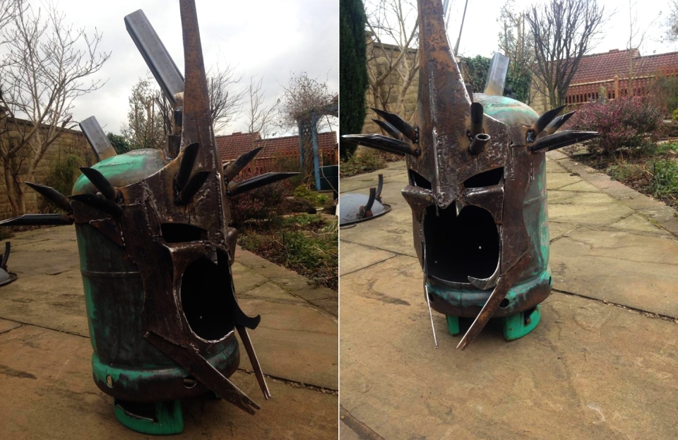 Fire Pit Resembles Witch-King of Angmar’s head from The Lord of the Rings