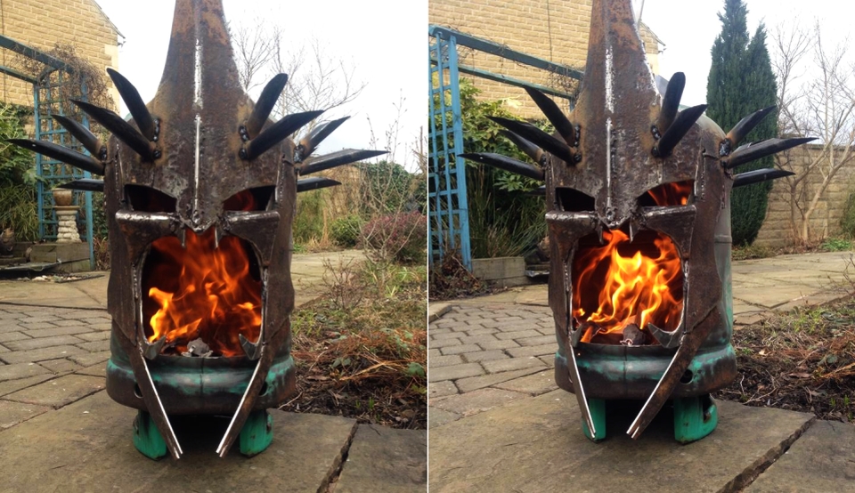 Canny fire pit resembles iconic WitchKing of Angmar’s head Homecrux