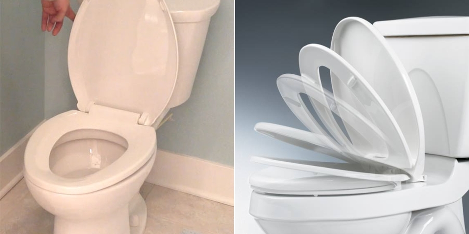 Flush Down Toilet Seat Closer by Thomas Reminga