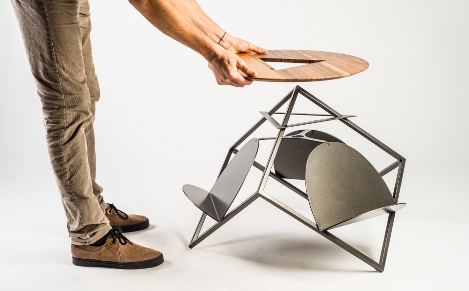 Lightbrary Table by Mickael Koska