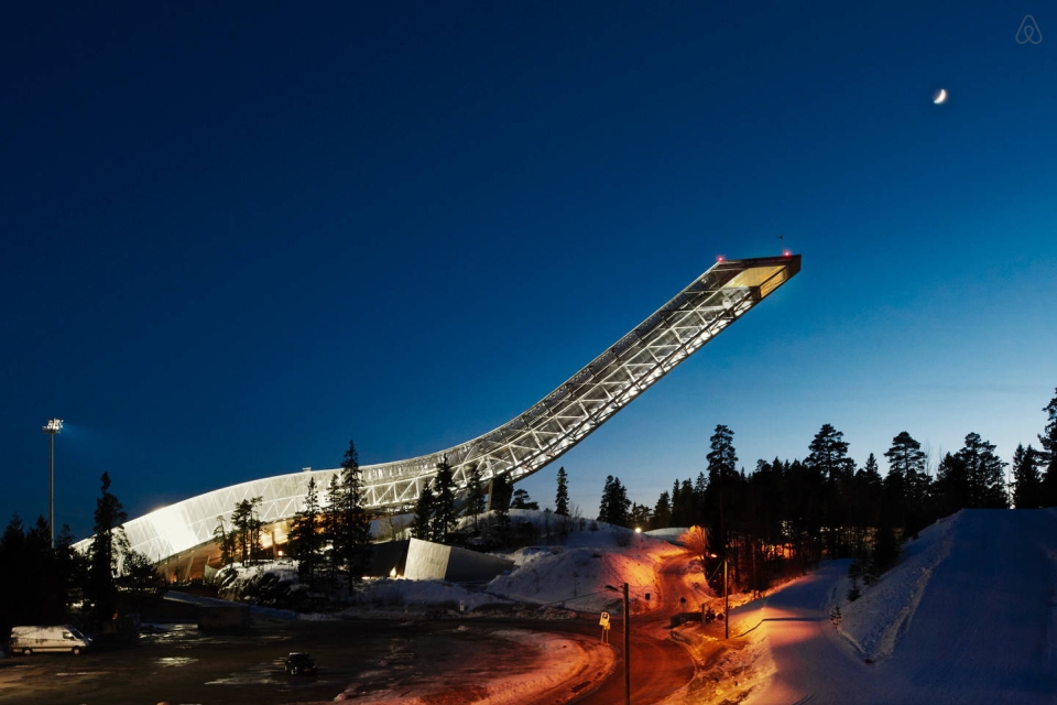 Sky-high Glass Penthouse AtoHolmenkollen Ski Jump