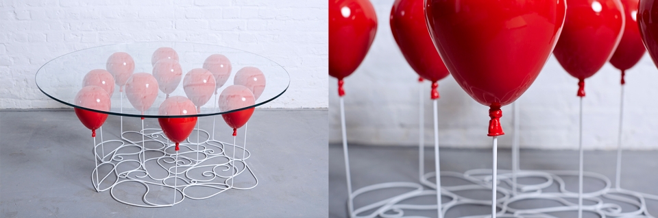 UP Balloon Round Coffee Table by Christopher Duffy