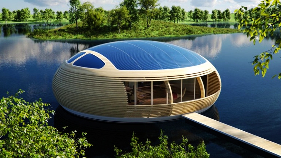 WaterNest 100 Floating Home by Giancarlo Zema