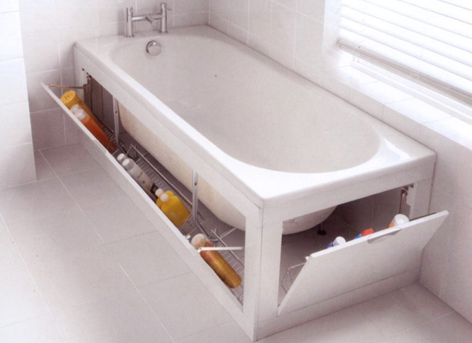 Stowaway bathtub