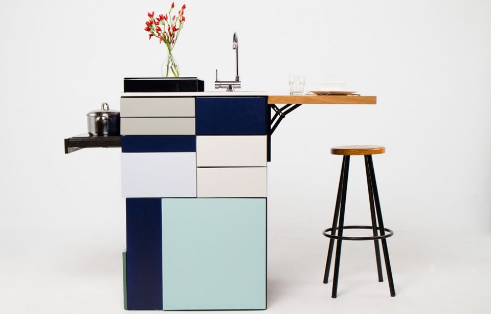 Gali compact kitchen is designed by Ana Arana 