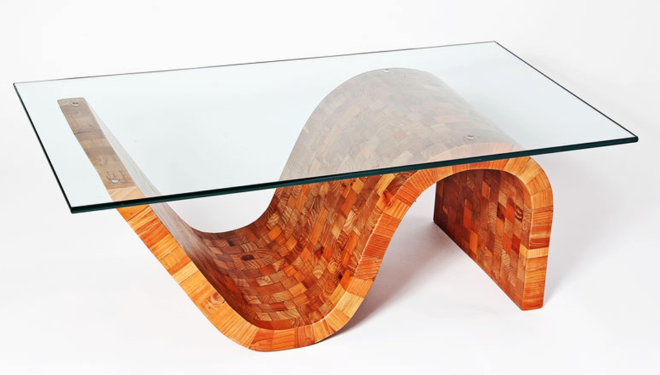 Nick Lopez contrives artistic furniture from reclaimed redwood fence