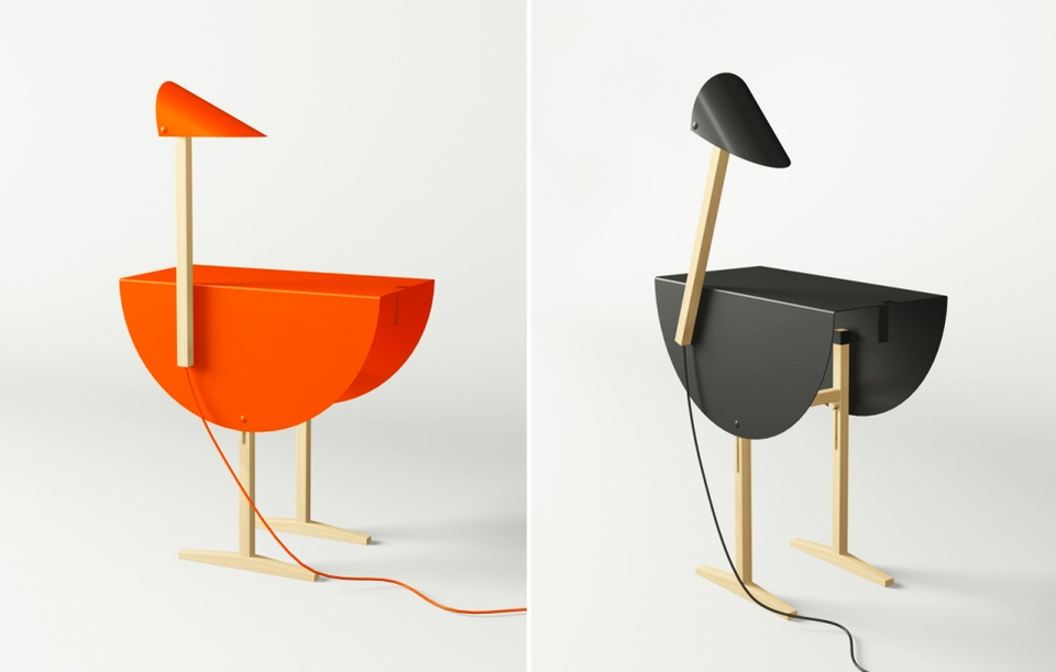 Ostrich Side Table by Mario Tsai