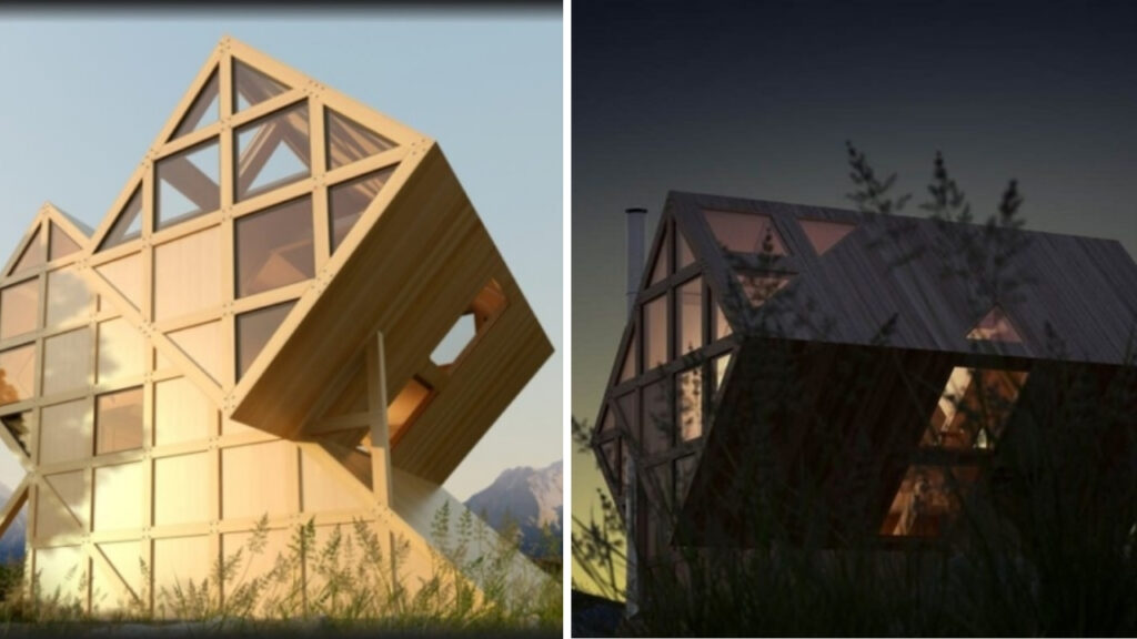 Irregular shape of Valley House imitates country's alpine landscape