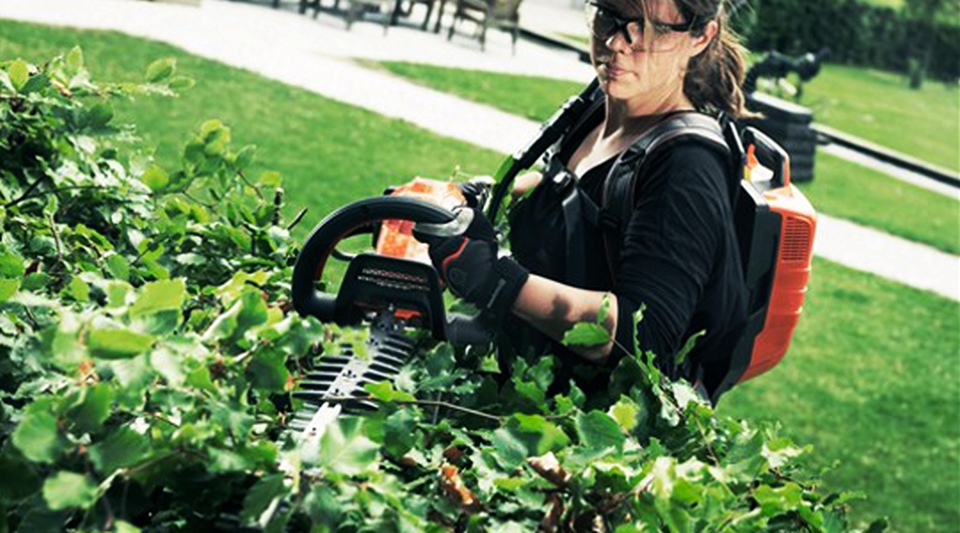 Battery-powered trimmers by Husqvarna