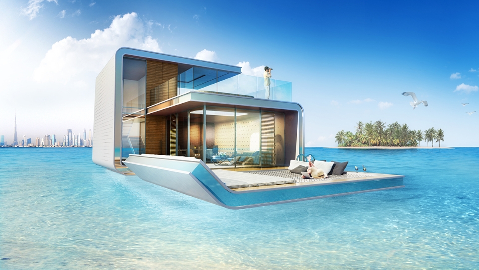 Floating Seahorse homes by Kleindienst Group