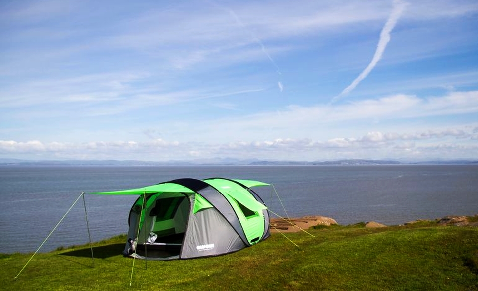 Solar-powered Cinch Pop-up Tent