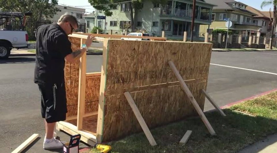 It took five days and $500 to complete the Tiny House 