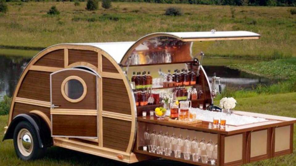 Bulleit Frontier Whiskey Woody Trailer 