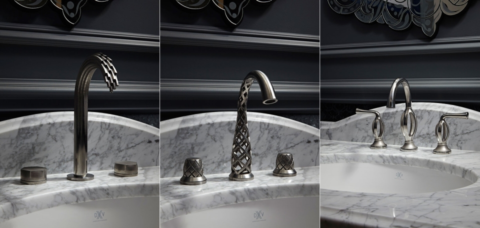 DVX 3D printed metal faucets