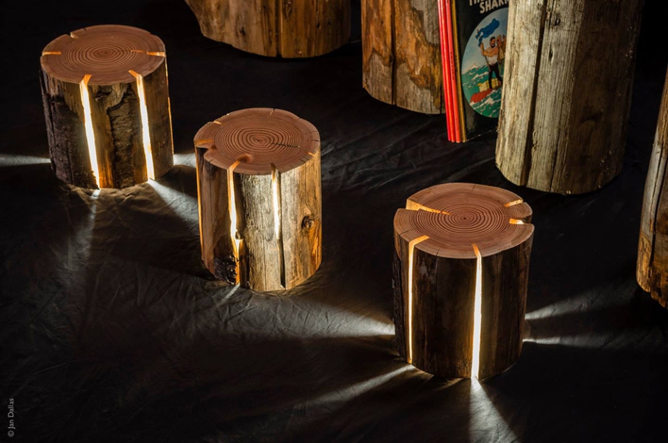 Duncan-Meerding-turns-tree-stumps-into-vessels-for-light