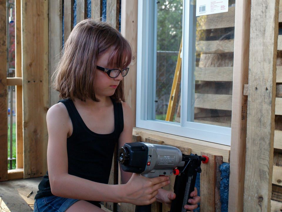 Hailey is skilled to work with power tools like electric drills or nail guns