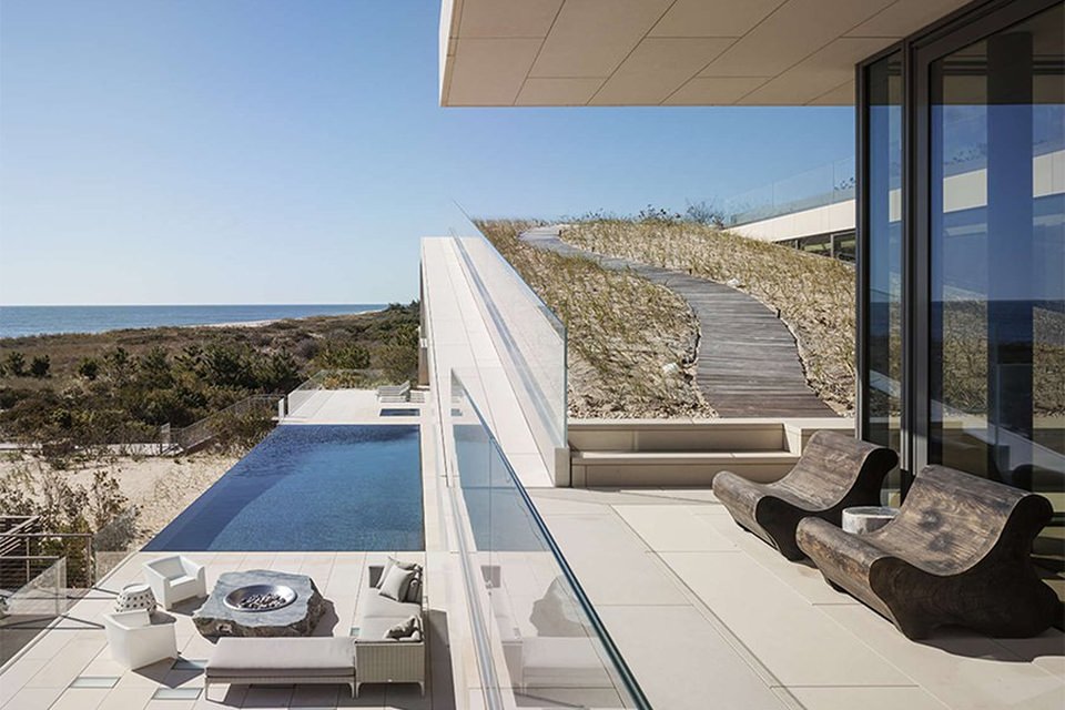 On top green roof technology is used and terrace garden beautifully extends the view of ocean