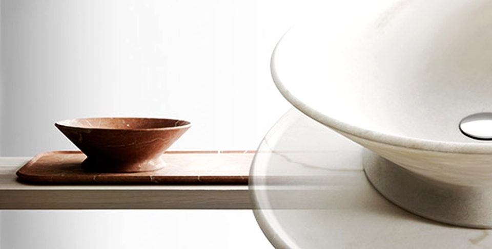 Nabhi bowl-tray sink by Enzo Berti for Kreoo