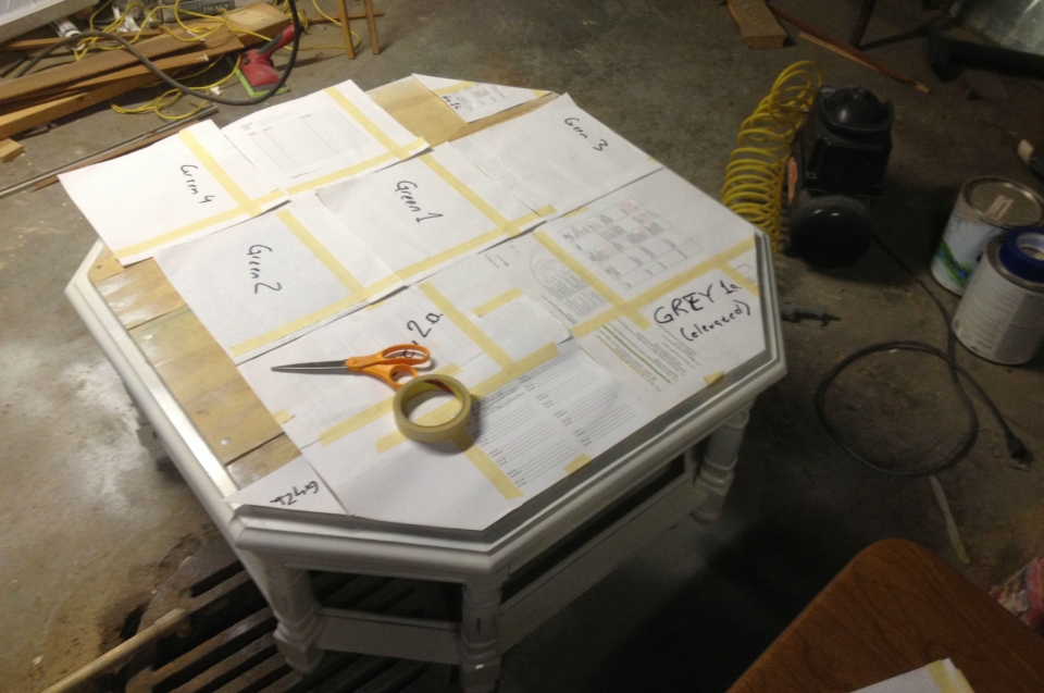 Octagonal DIY Lego table