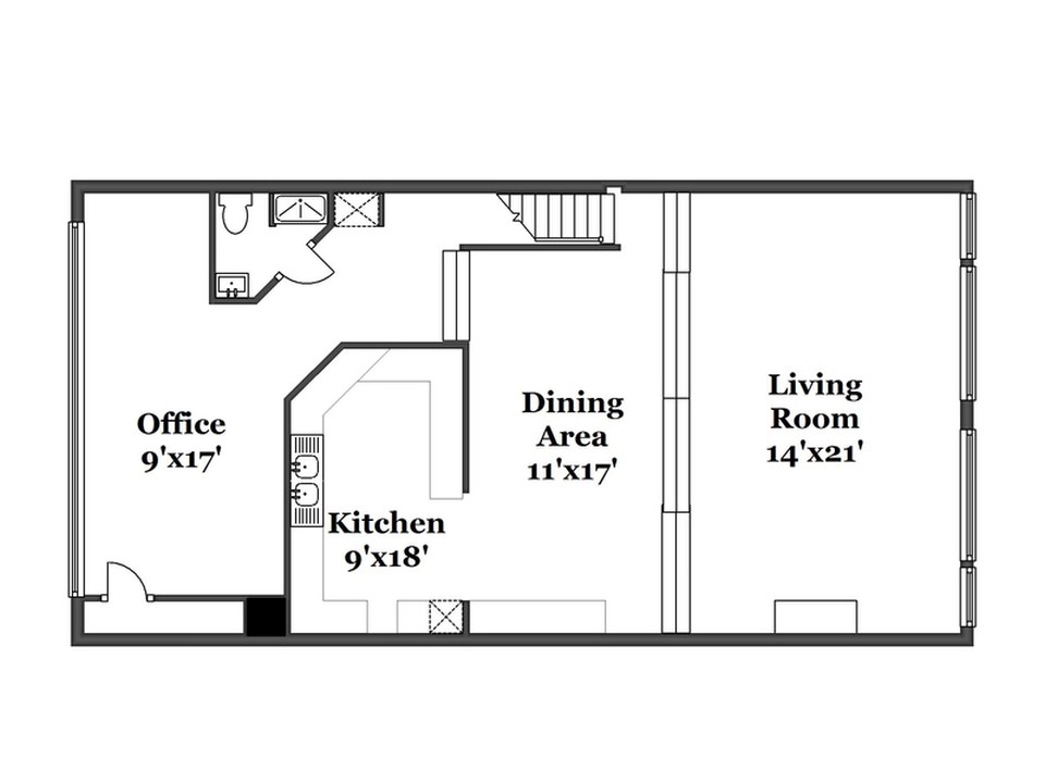 The Main floor plan