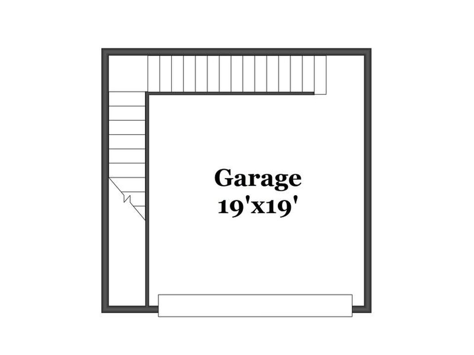 The lower level floor plan