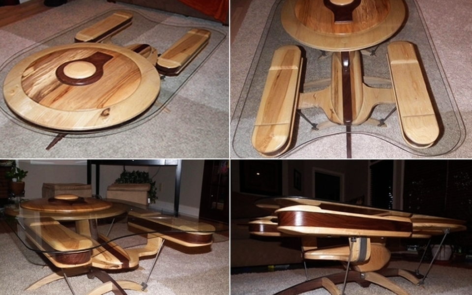 USS Enterprise Coffee Table will Woo Star Trek Fans