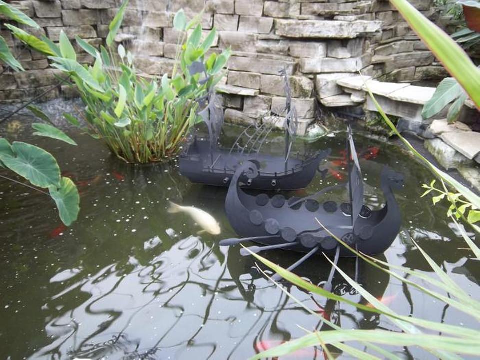 It not used as fire pit, the Viking ship can be used as an backyard accessory