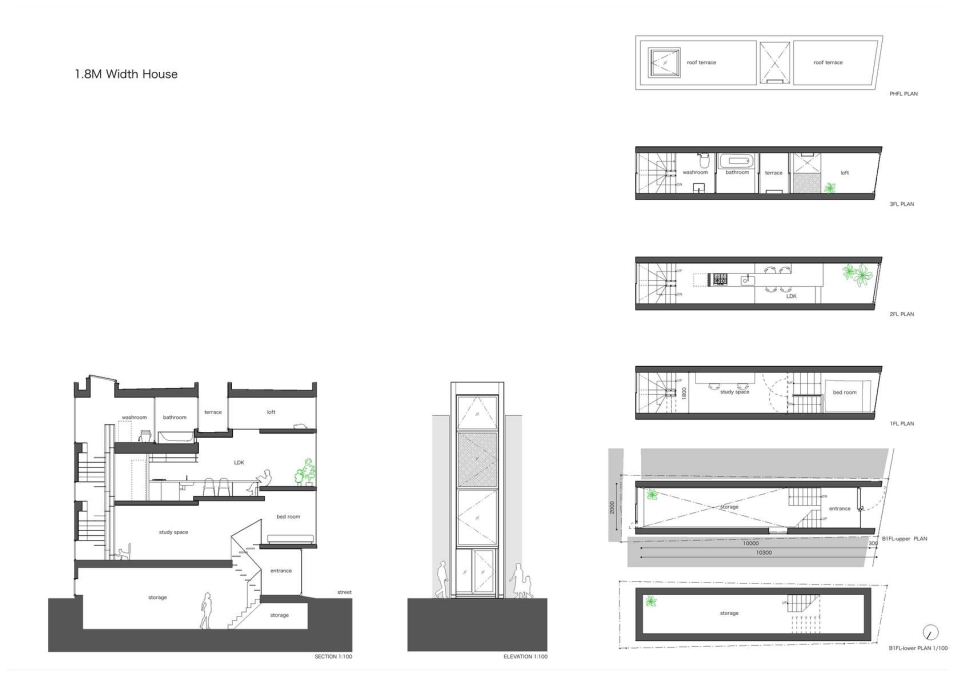 1.8M Width House