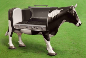 Cow-shaped BBQ Grill