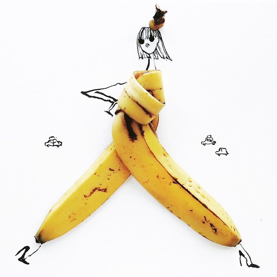 Food Fashion Sketches by Gretchen Roehrs