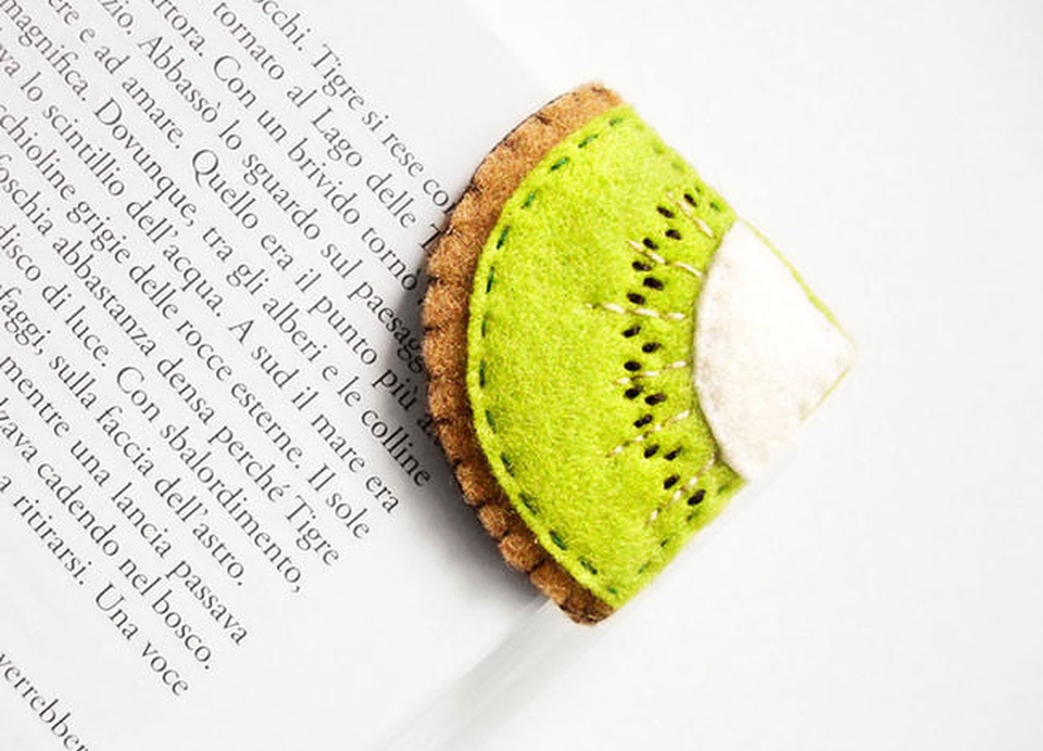 Food-inspired Handmade Felt Bookmarks