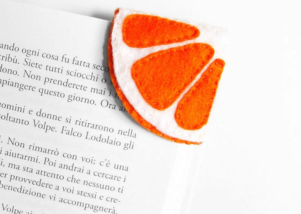 Food-inspired Handmade Felt Bookmarks