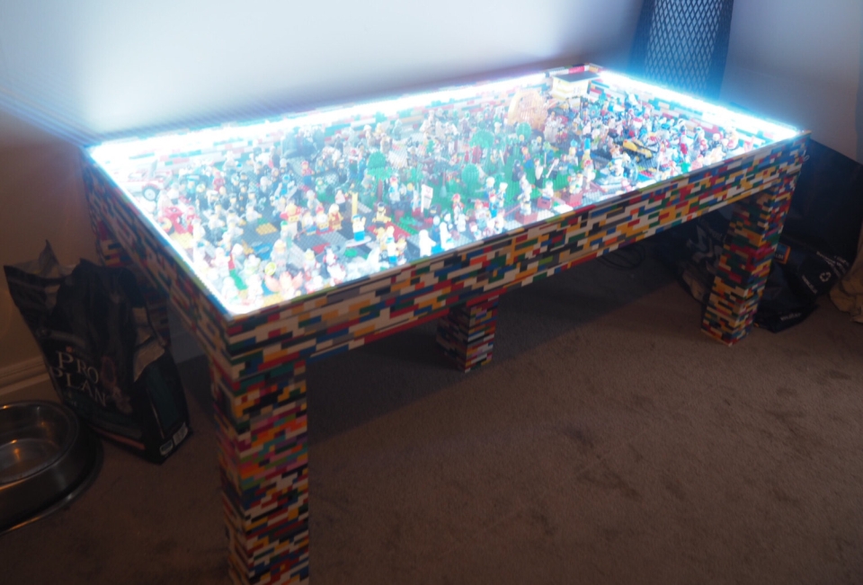 Handmade Lego Table