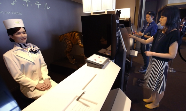 Henn-na Hotel is a world’s first fully-automated robot-staffed hotel in ...