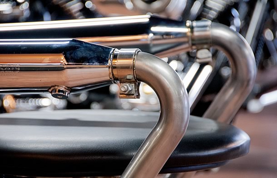 Leather-cushion Chairs Made Out of Motorcycle Parts