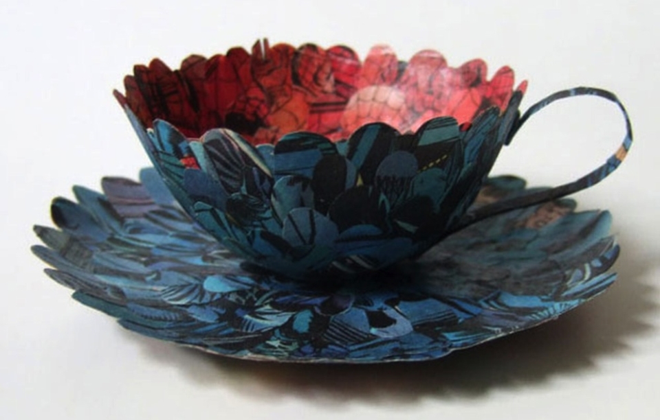 Paper Tableware by Cecilia Levy