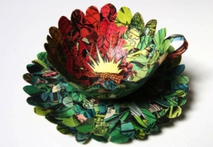 Paper Tableware by Cecilia Levy